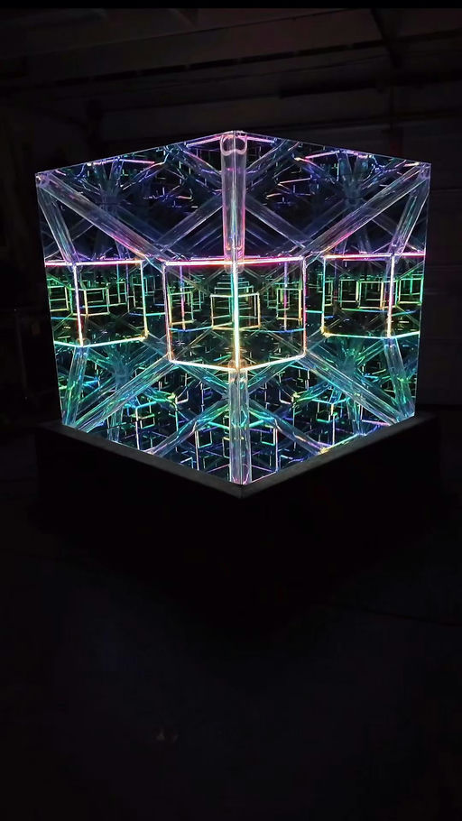 Hyper Tesseract Sculpture - AI Slop Art 🎨 nominee at The Sloppies