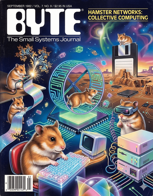 The Golden Age of BYTE Magazine - AI Slop Art 🎨 nominee at The Sloppies