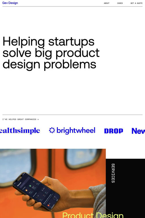 Gev Design website screenshot