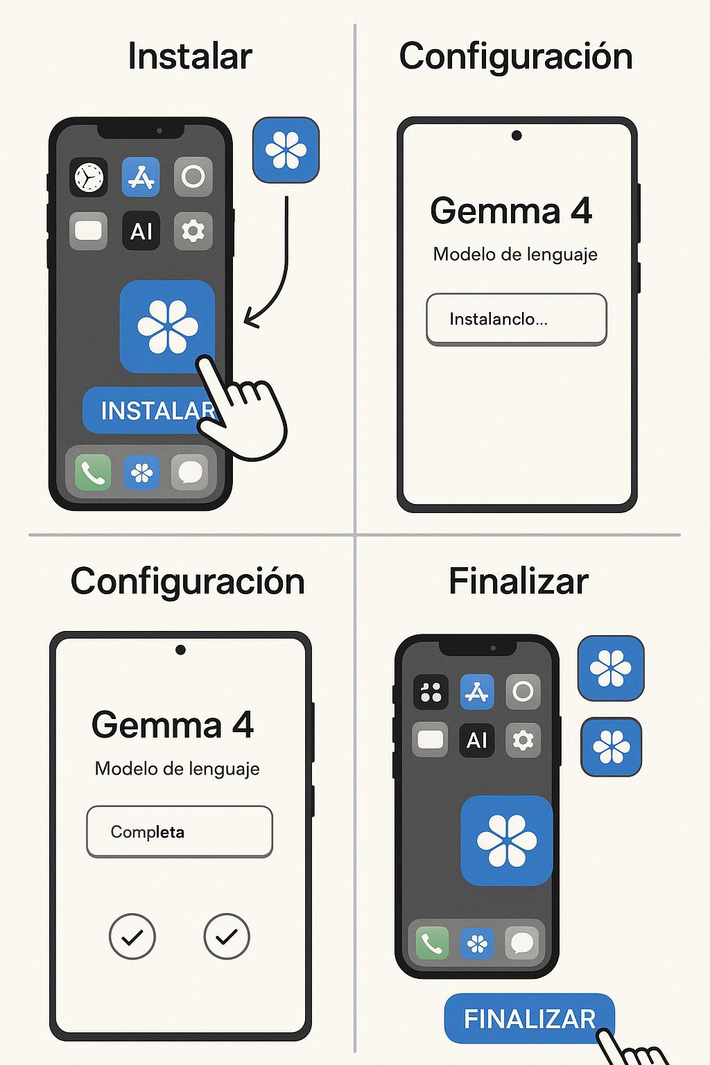 Guía paso a paso para instalar Gemma 4 en modo local en iOS y Android