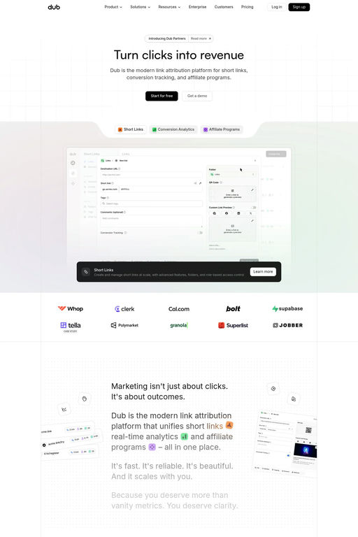 Dub website screenshot