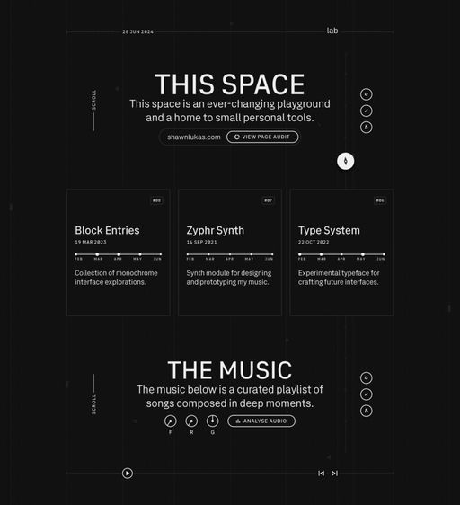 Shawn Lukas website screenshot