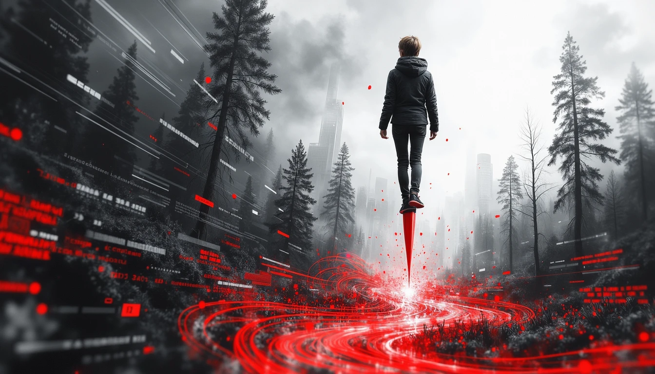 Student masterfully navigating digital information landscape