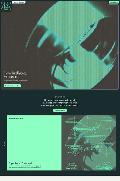 Garden website screenshot