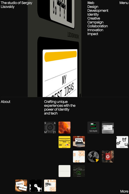 Sergey Lisovskiy website screenshot