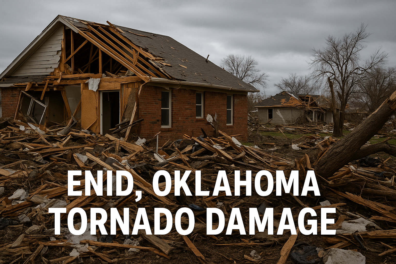 enid oklahoma tornado damage