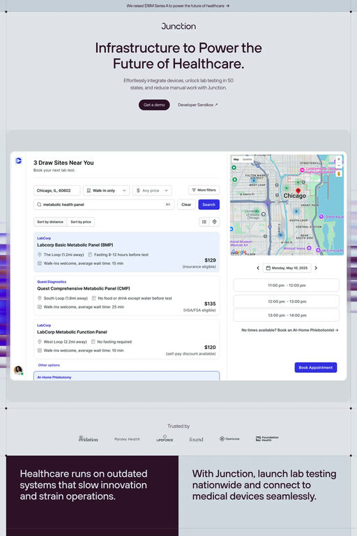 Junction website screenshot
