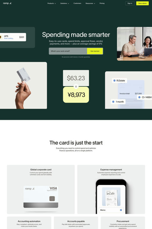 Ramp website screenshot