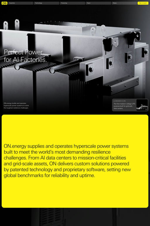 ON.energy website screenshot