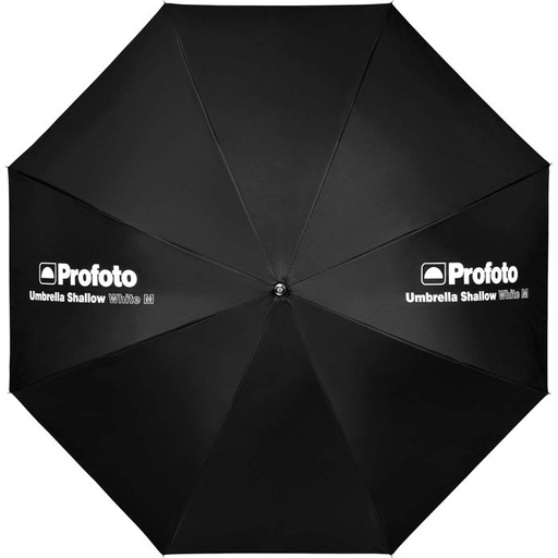 Medium Shallow White Umbrella  41″ view 3