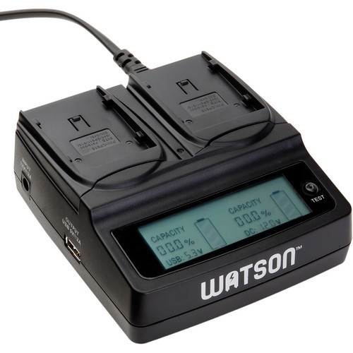 WATSON DUO LCD CHARGER FOR LP-E6