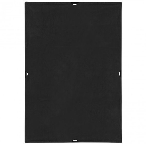 4'X6' Scrim Jim Black Solid Fabric