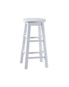 Stool - White Wooden 