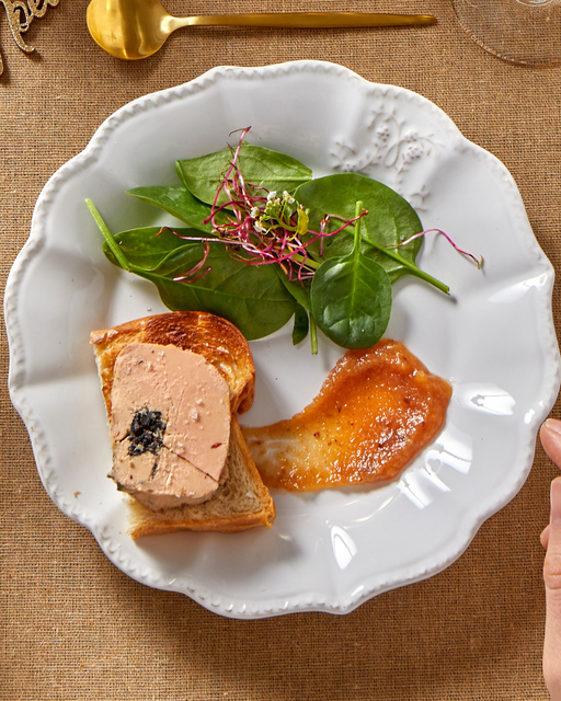 Foie gras à la truffe noire Plantin et compotée de figues truffée