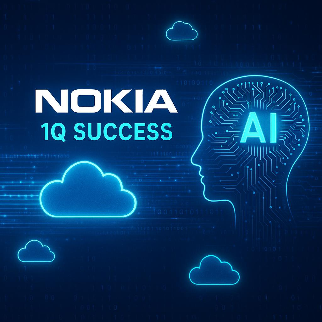 Nokia logra beneficios en el primer trimestre gracias a la IA y la nube
