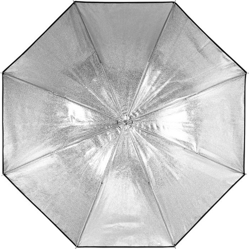 Medium Shallow Silver Umbrella  41″ view 4
