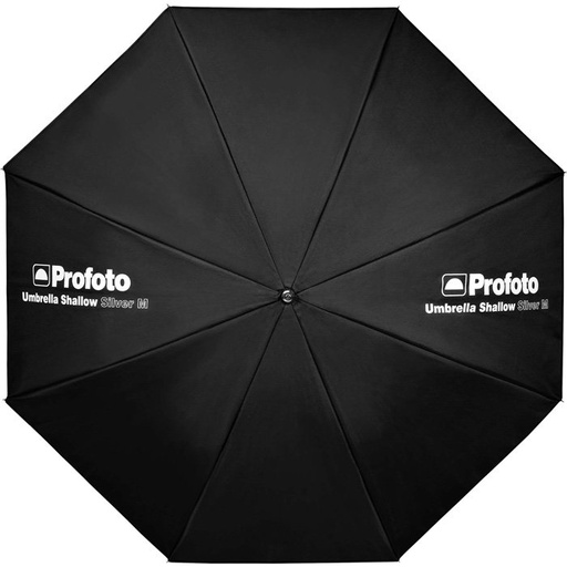 Medium Shallow Silver Umbrella  41″ view 3