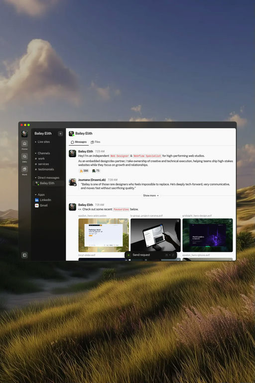 Bailey Elith website screenshot