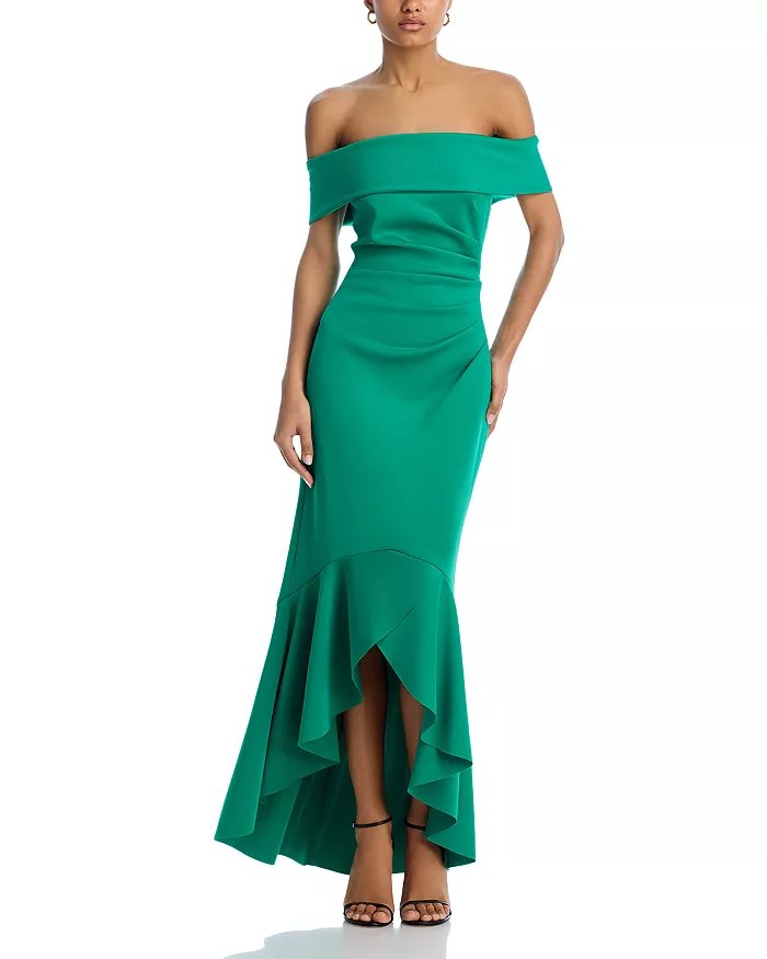 Green Fishtail Gown