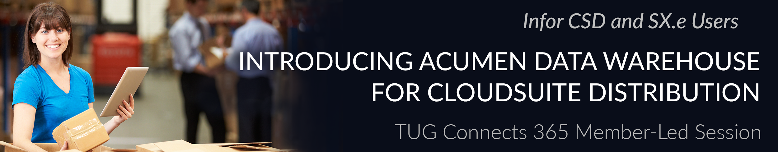 Introducing Acumen Data Warehouse for CloudSuite Distribution