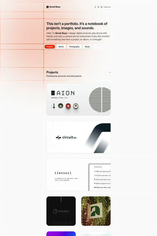 Burak Başcı website screenshot