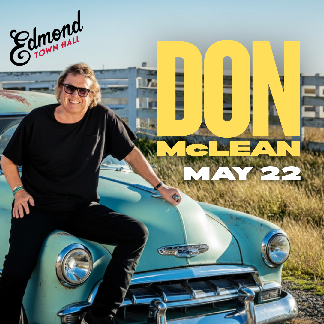 Don McLean coming to Edmond Town Hall on May 22