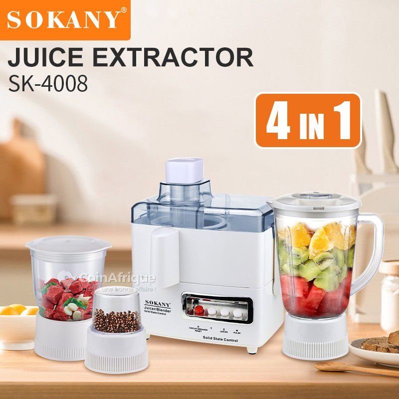 Extracteur de jus 4 en 1 multifonctionnel