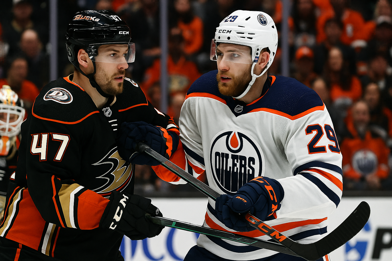 ducks vs oilers