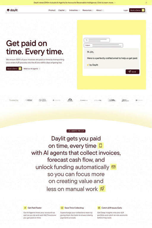 Daylit website screenshot