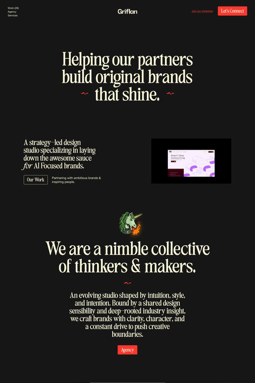 Griflan website screenshot