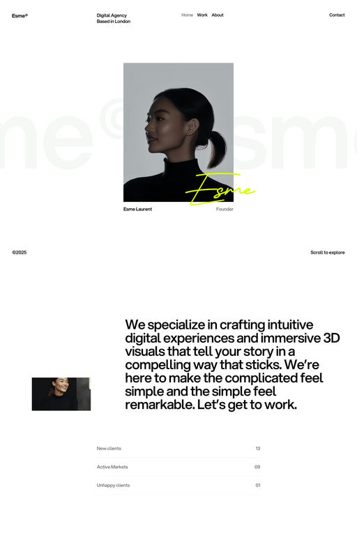 Esme template screenshot