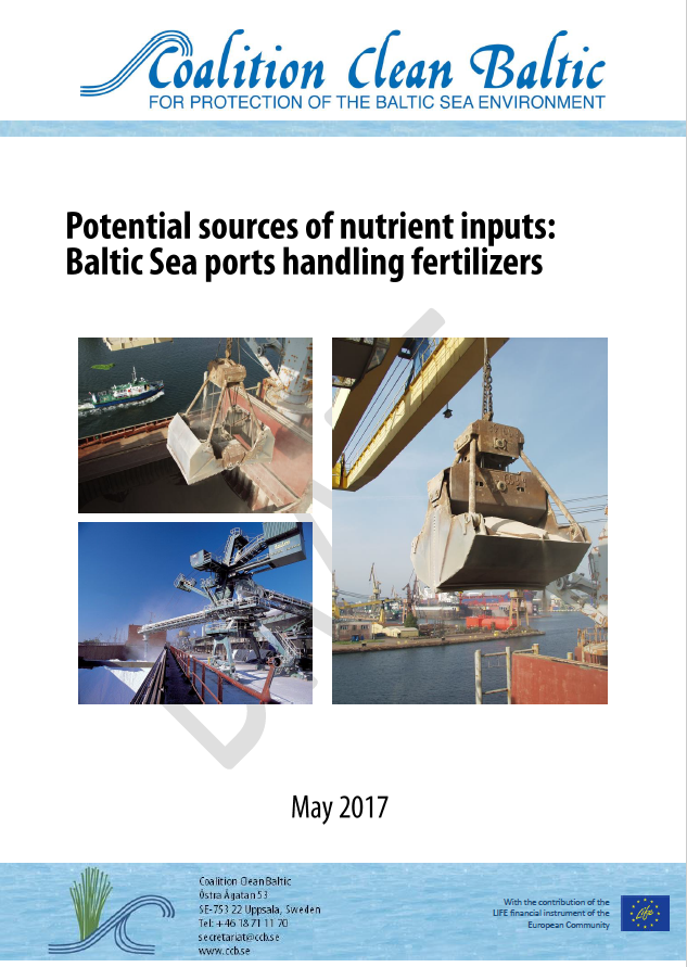 Potential sources of nutrient inputs: Baltic Sea ports handling fertilizers