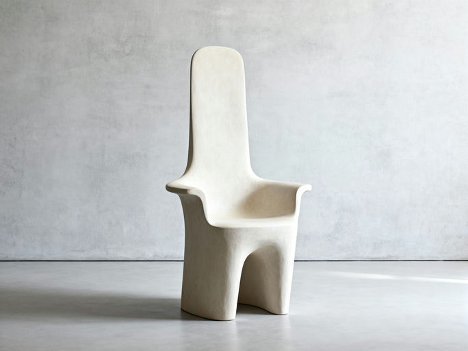 Minimalist Gray Armchair Studio