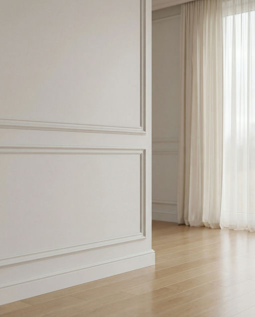 Elegant Empty Room Corner Light