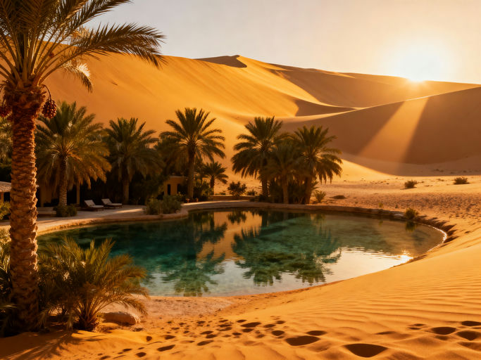 Secluded Desert Oasis Spring