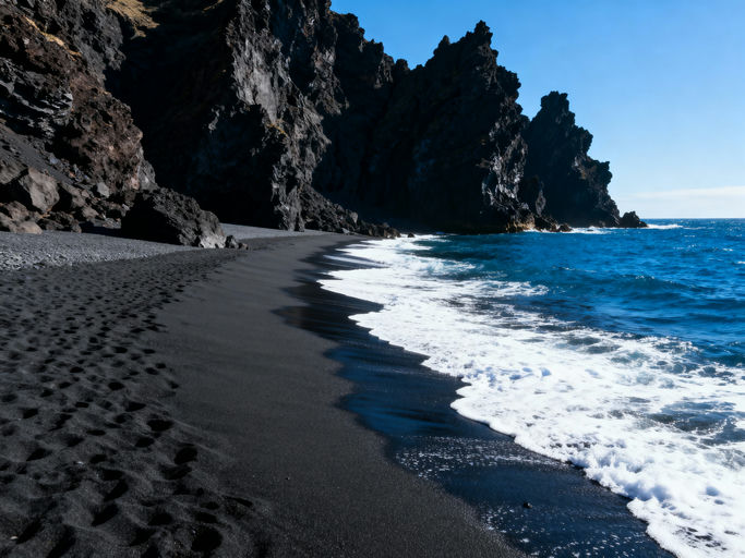 Volcanic Black Sand Beach