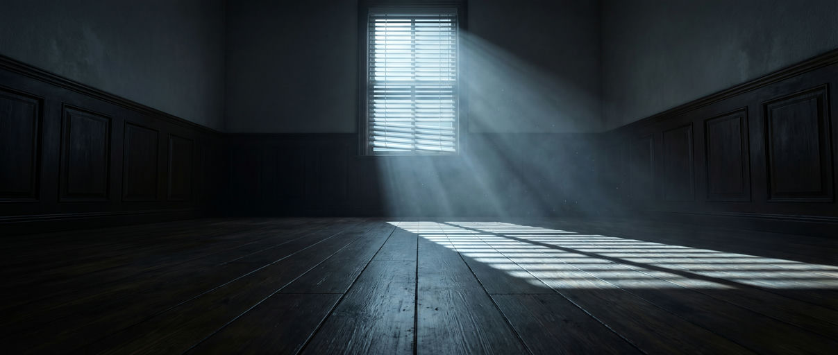Moonlit Foggy Wooden Floor