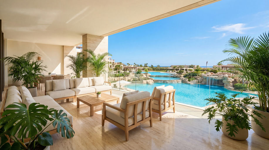 Luxury Resort Lagoon View Terrace