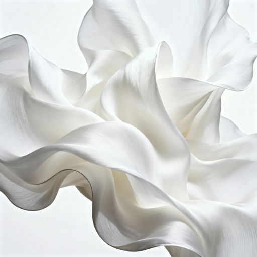 Seamless White Silk Drapery