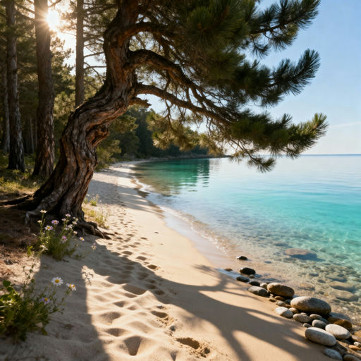 Ibiza Pine Forest Beach Edge