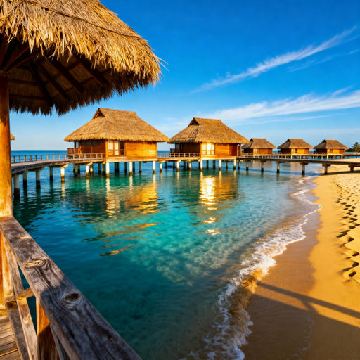 Overwater Bungalows Tropical Paradise