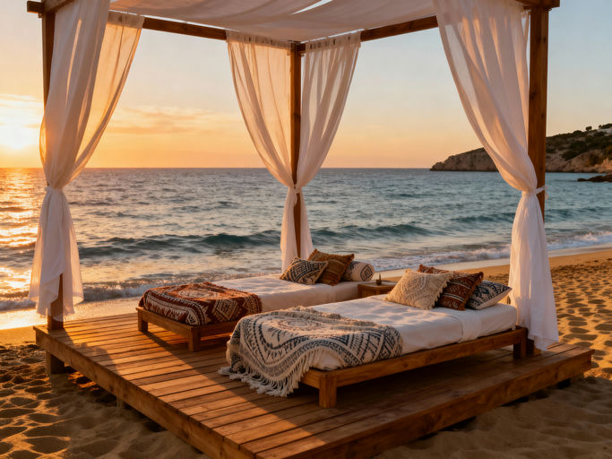 Ibiza Beach Lounge Sunset