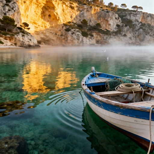 Hidden Ibiza Cove at Dawn