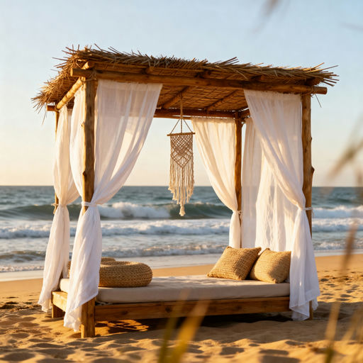 Rustic Beach Cabana Retreat