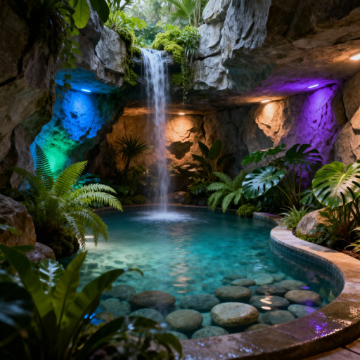 Tranquil Grotto with Warm Pool