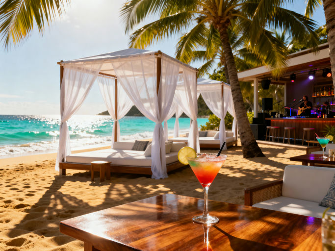 Golden Sand Beach Club Cabanas