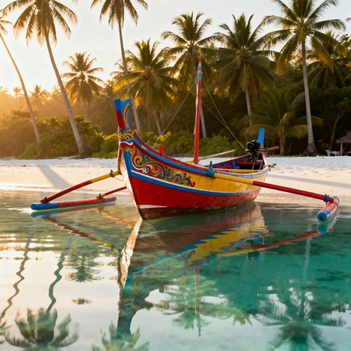 Traditional Fishing Boat Golden Hour