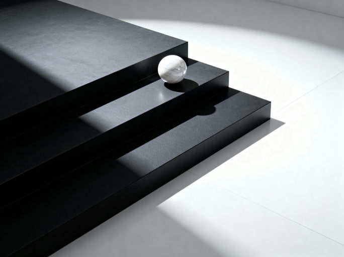Minimalist Steps and Marble Orb
