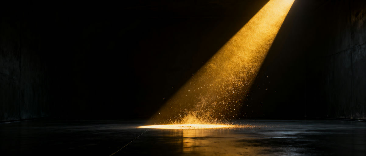 Single Golden Light Beam