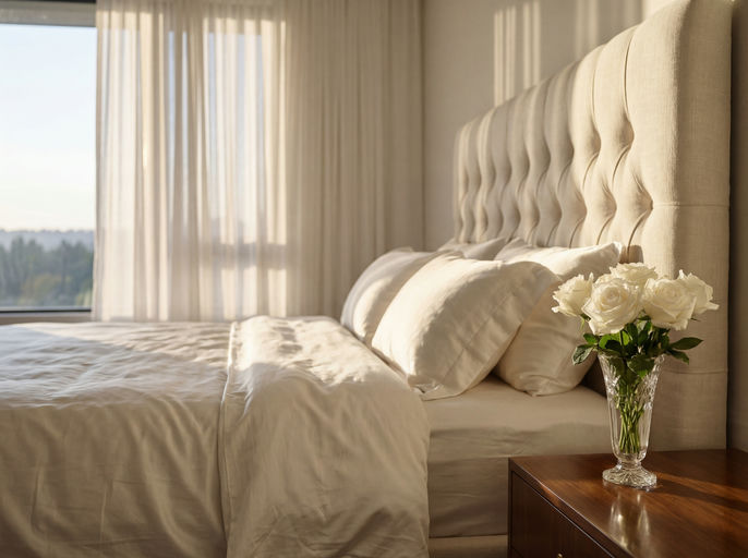 Luxurious Bedroom Dawn Light